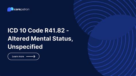 ams icd-10|R41.82 – Altered Mental Status, Unspecified 